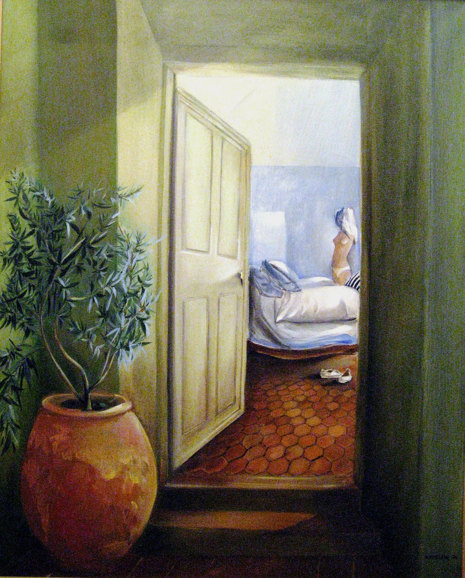 La porte entrouverte